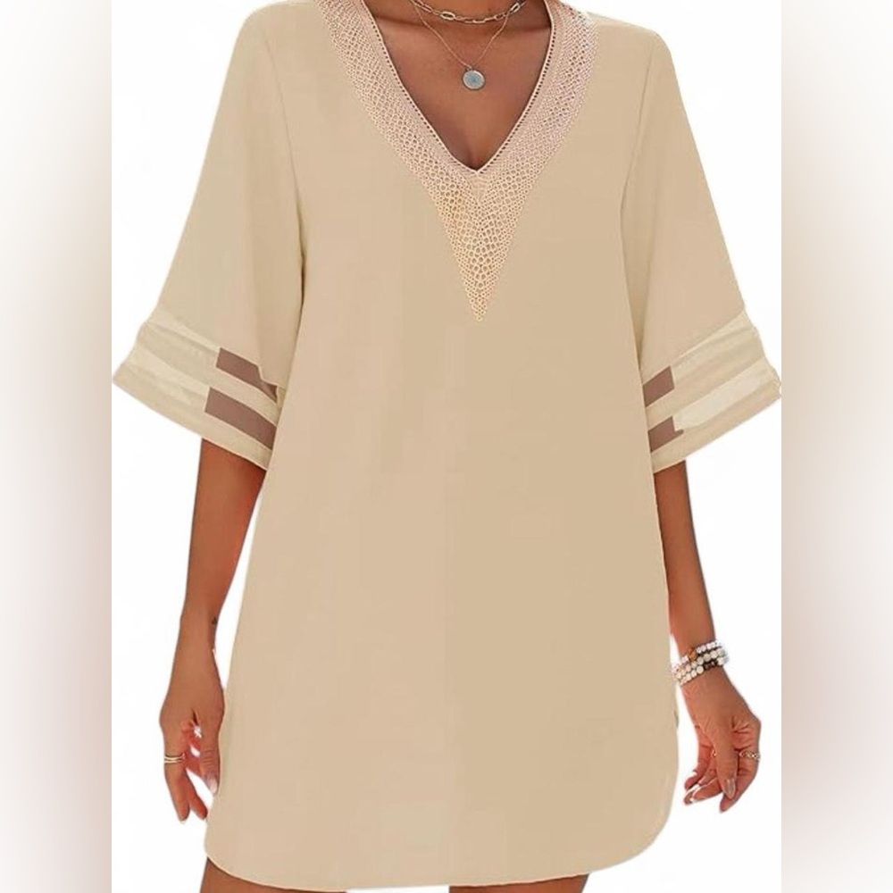 Chic Beige Women's Swim Coverup